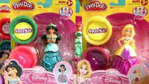 Massinhas Play Doh com Glitter Princesas Branca de Neve e Sofia TOYSBR | Play Doh Sparkle Magiclip