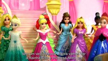 Como Trocar os Vestidos Magiclip Das Princesas Disney Anna Elsa Ariel Tiana Bela Rapunzel TOYSBR