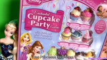 TOYSBR Disney Princess Cupcake Party Game | Cupcake Surpresa Princesas Anna Elsa Ariel Mulan