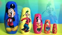 Mickey Mouse Stacking Cups com Pateta Minnie Pato Donald Pluto Copinhos de Empilhar em Portugues BR