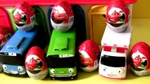 Tayo Little Bus Garage Disney Pixar Cars Surprise Eggs  타요 꼬마버스 타요 중앙차고지. 디즈니카 2 깜짝 계란 장난감