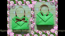 Origami A4 paper gift bag/box with heart-shaped tutorial如何用A4紙摺禮物袋