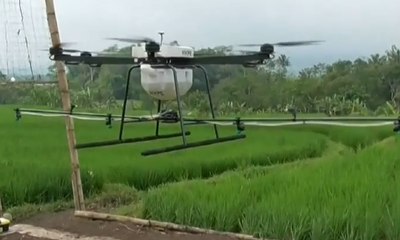 Inovasi Baru: "Drone" untuk Menyemprot Lahan Pertanian