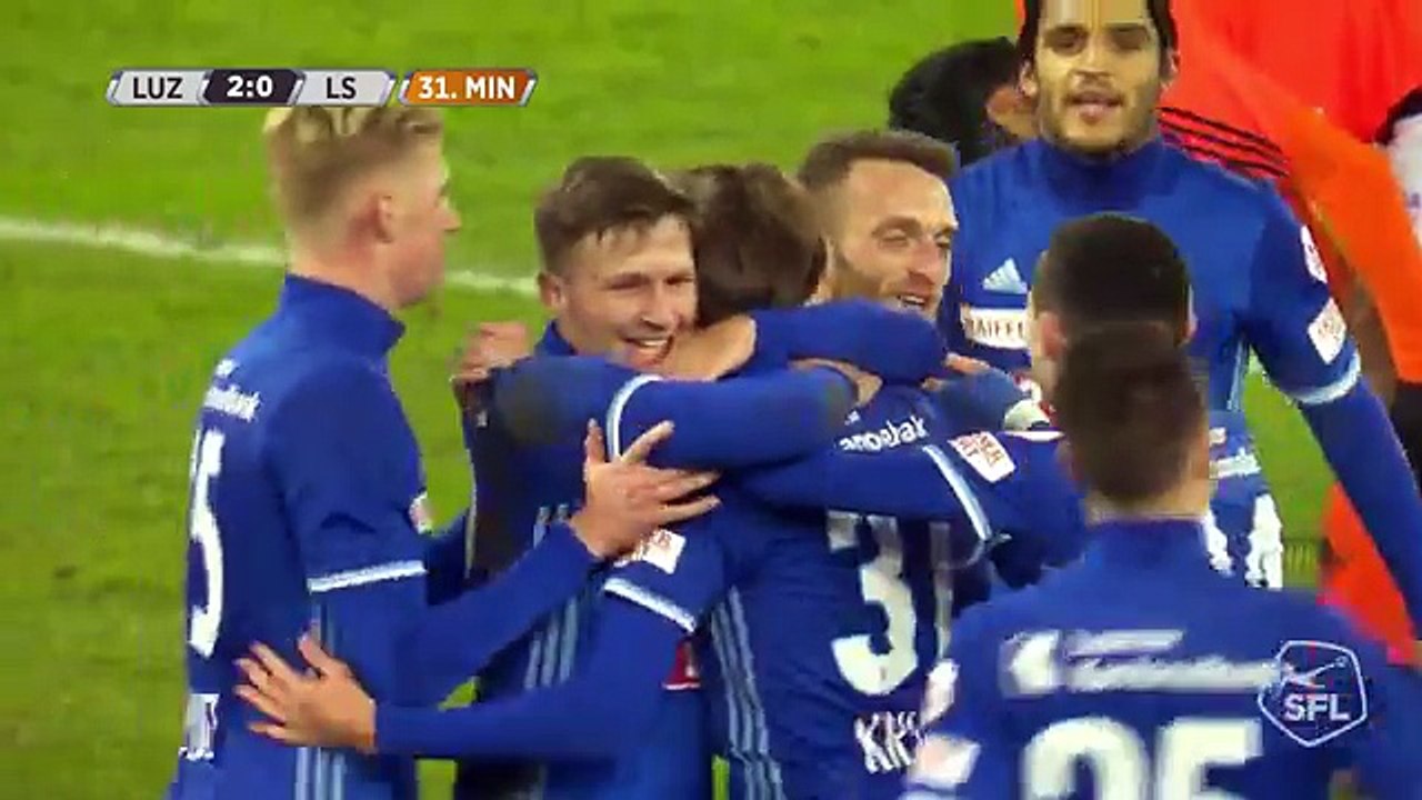 Luzern 2:1 Lausanne ( Swiss 3 February 2018)