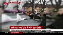 PKK/PYD yandaşları sokak ortasında PKK propagandası yaptı