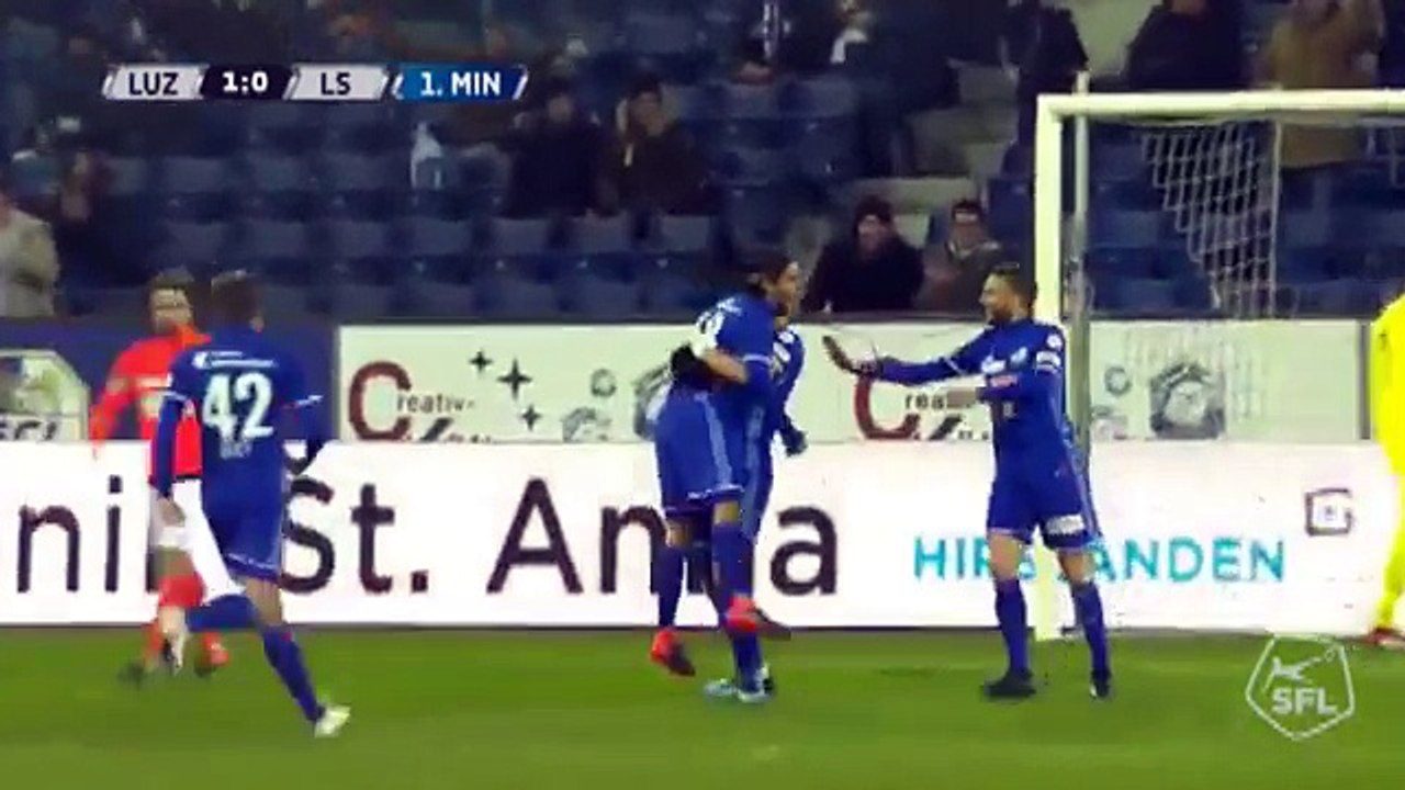 Luzern 1:0 Lausanne ( Swiss 3 February 2018)
