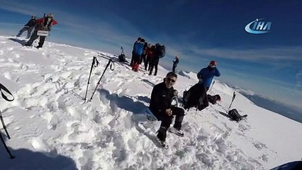 Uludağ'da dağcıların ölümden döndüğü o anlar...