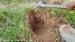 Amazing Brave Sister And Brother Catch Big Snake By Digging Hole - How To Catch Snake By Digging