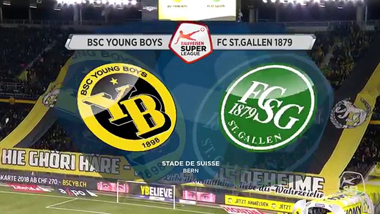 Young Boys 2:0 Sankt Gallen ( Swiss Super League 3 February 2018)
