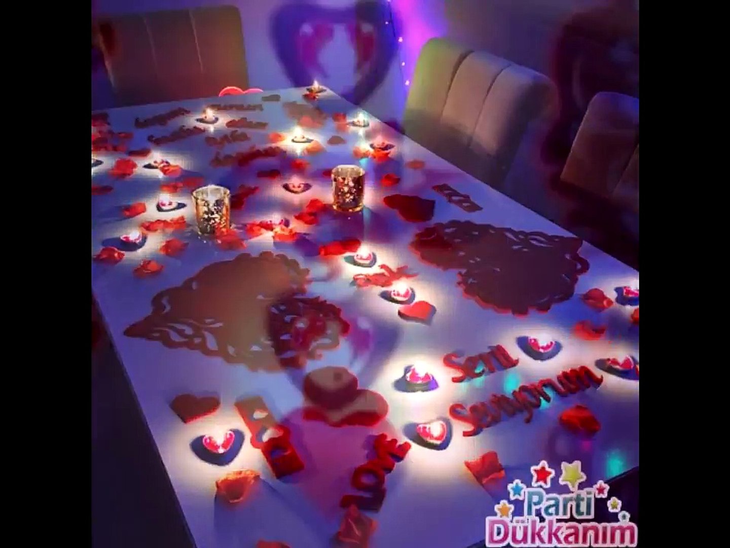 Sevgiliye Romantik Süsleme - Sevgiliye Doğum günü - Romantic Decoration To  Lover - Dailymotion Video