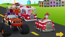 Firefighters Rescue Nick Jr | Paw Patrol Bubble Guppies Blaze and The Monster Machines | Fire Trucks