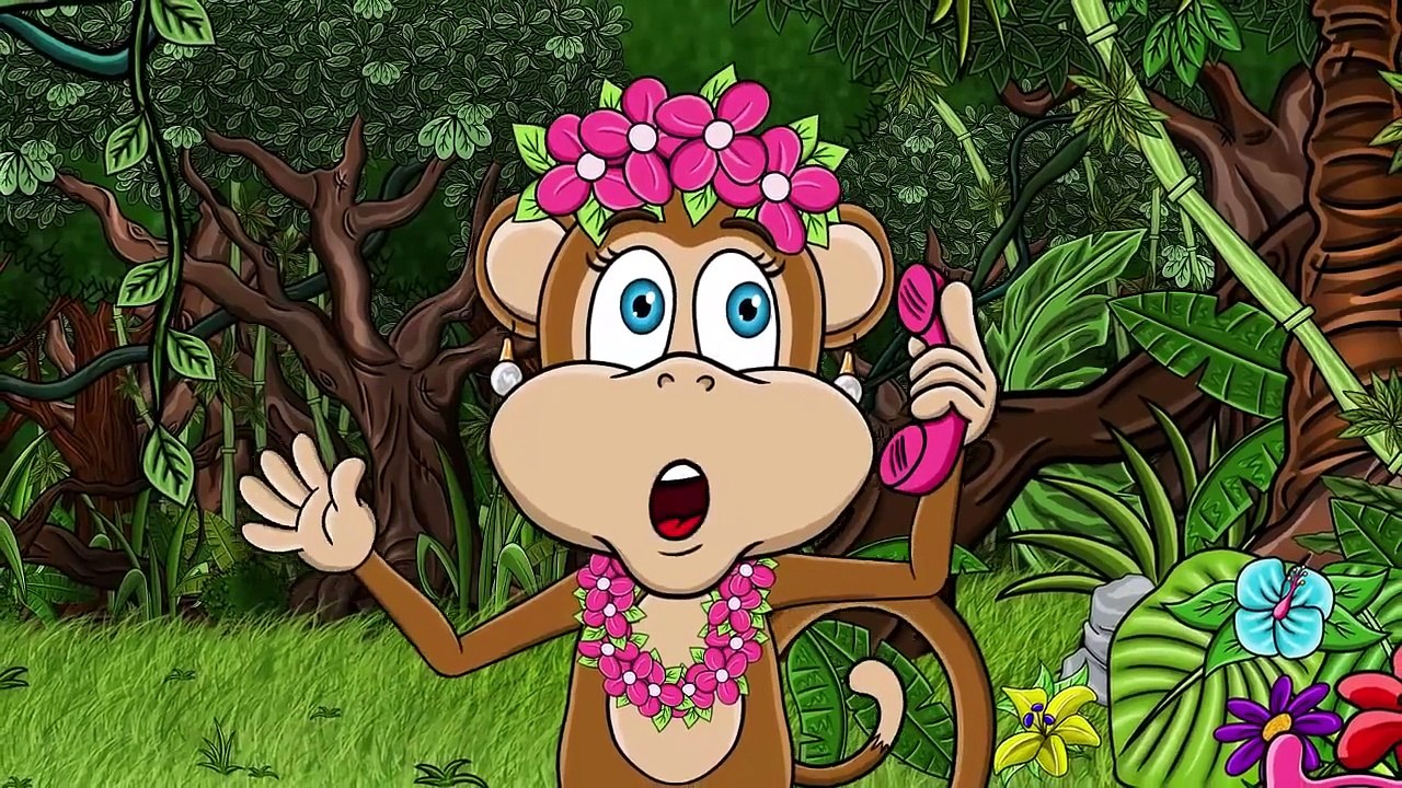 Pięć małych małpek po łóżku skacze - hop!  - Muzyka Która Bawi i Rozwija