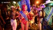 Joyous street carnival dances through Sao Paulo, Brazil