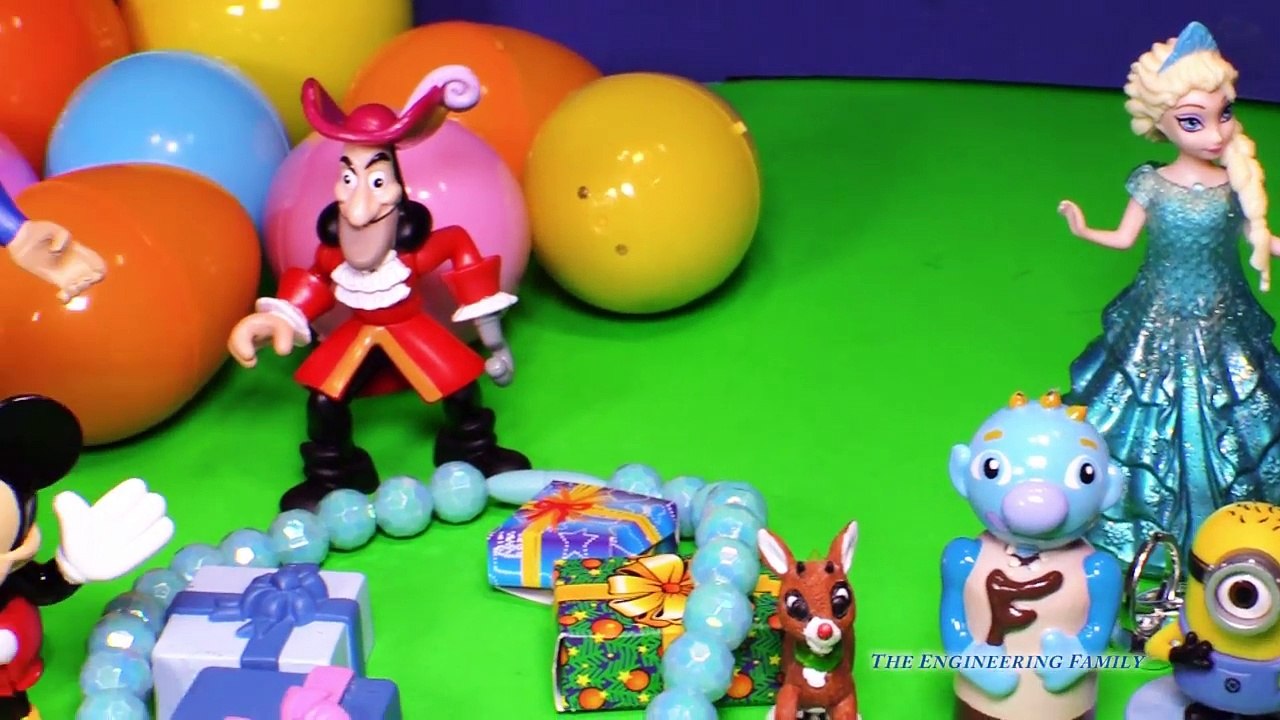 HUGE SURPRISE EGGS Disney Frozen Elsa + Superman Funny Birthday Surprise Egg Toys Video