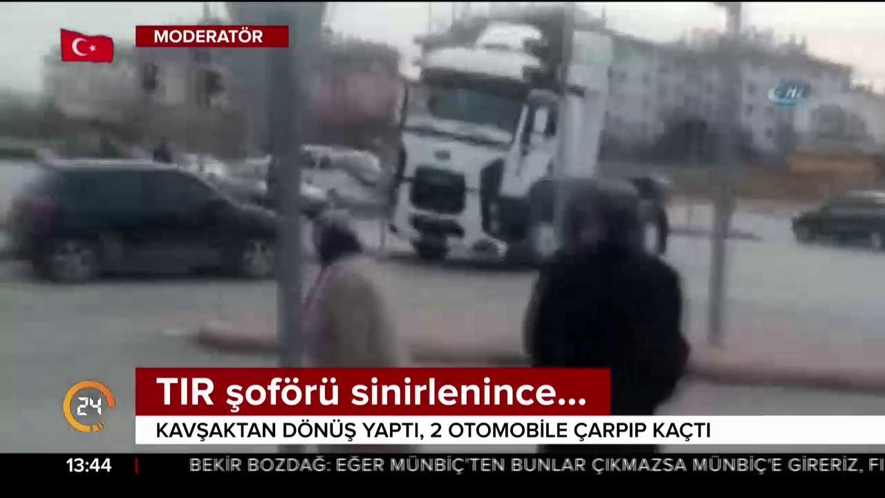 2 otomobile çarpıp kaçtı