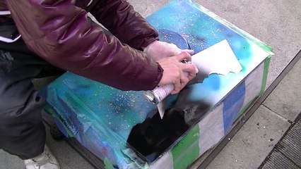 Spray Art Full moon by Takayuki 12【スプレーアート】