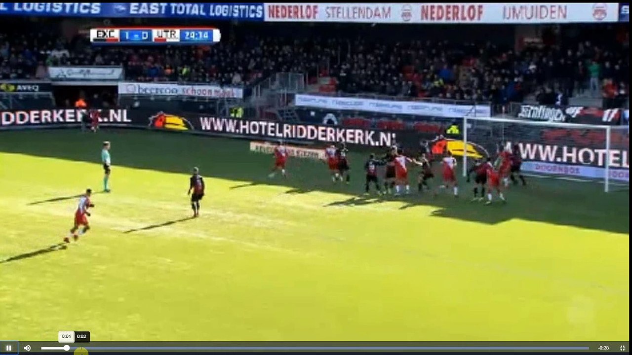 Van der Maarel  Goal - Excelsior vs FC Utrecht  1-1  04.02.2018 (HD)