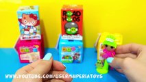 NEW QUBES SURPRISE! Barbie Super Mario Minions Hello Kitty Angry Birds Lalaloopsy