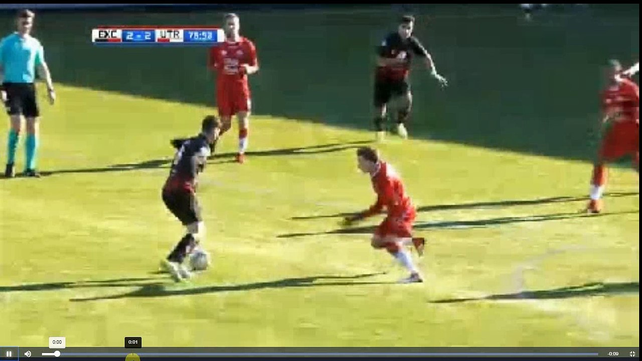 Faik Goal - Excelsior vs FC Utrecht 2-2 04.02.2018 (HD)