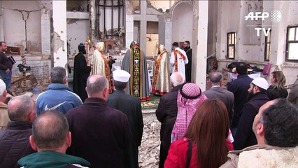 Syria Christians hold 1st prayer in years in ravaged Deir Ezzor