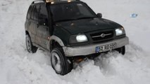 2 Bin Rakımlı Yaylada Kar Üstünde Offroad Keyfi