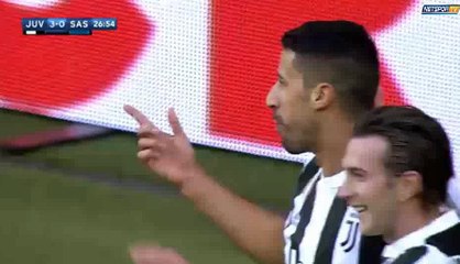 Sami Khedira Second Goal - Juventus 3-0 Sassuolo 04-02-2018