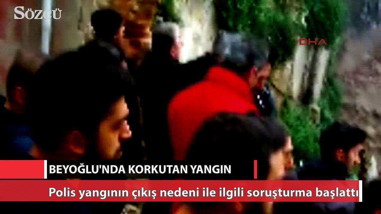 Beyoğlu’nda korkutan yangın