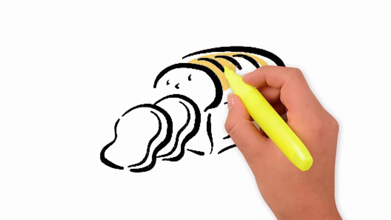 حرف ورسمة حرف الخاء خ خبز  سلسلة تعليم الأطفال بالرسم