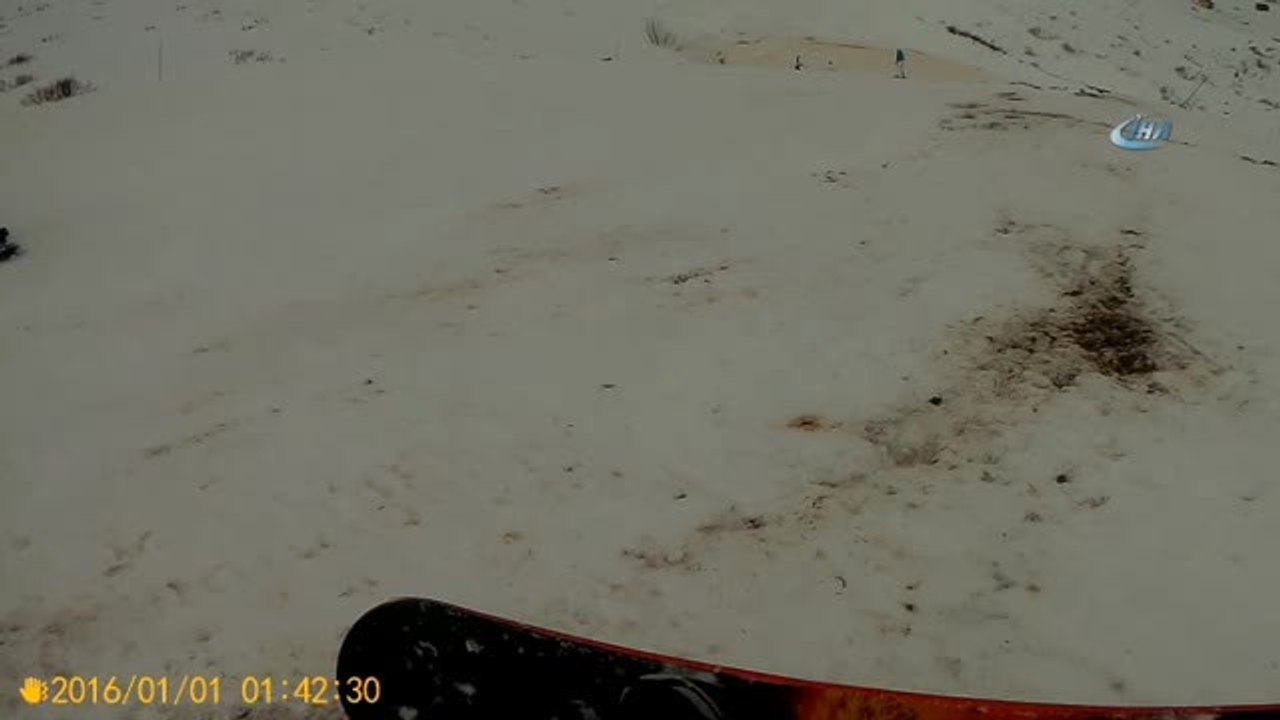 Extreme Spor Kulübü Tepe Kamerasından Çambaşı Kayak Merkezi Pisti Görüntülendi