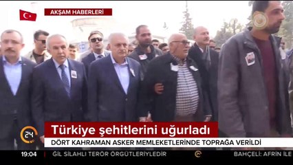 Türkiye şehitlerini uğurladı