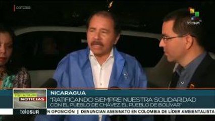 Canciller de Venezuela se reúne con el presidente de Nicaragua