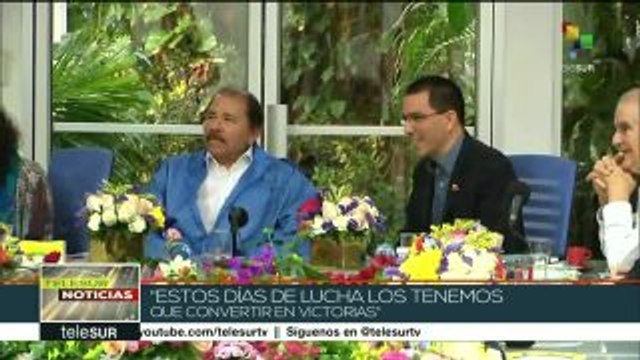 Murillo: Nicaragua recibe a Arreaza como acto de solidaridad con Vzla