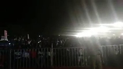 crowd at supreme hero saidharmtej  inttelligent  prerelease event crossed 50k+  at arts college ,rajahmundry|innttelligent  prerelease  function at rajahmundry