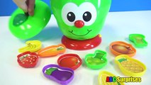 Learning for Toddlers Learn Colors Fruit Vegetable Names Apple Sorter Toys for Kids ABC Surprises