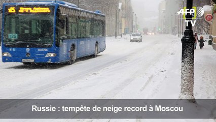 Tempête de neige record à Moscou: au moins un mort