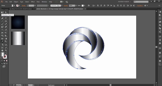 Adobe Illustrator CC | 3D Logo Design Tutorial (Claw)