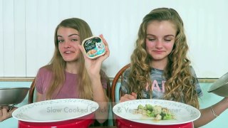 Real Food vs Dog Food Challenge ~ Jacy and Kacy