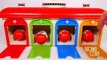 Garage Playset and Surprise Eggs for Kids!! Learn Colors with Parking Bus Toys