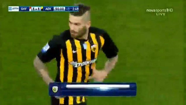 Georgios Giakoumakis Goal HD - Olympiakos Piraeus 1-2 AEK Athens FC 04.02.2018