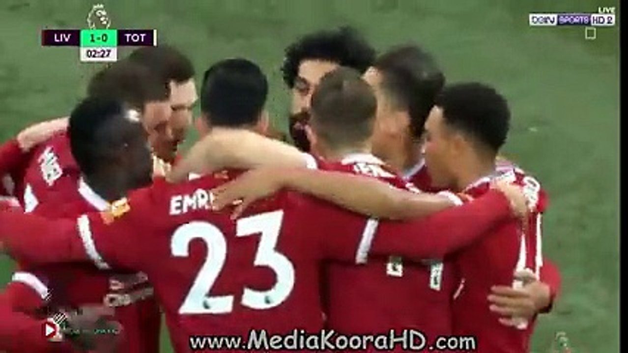 (17) اهداف محمـد صلااااح في مرمي توتيينهـ ـاام ( شاشة كاملة ) - الدوري الانجليزي 2017-2018