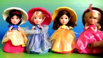 Bonecas Cupcake Surpresa Princesas Disney Cinderella Aurora Bela Brinquedos em Portugues BR