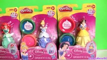 Play Doh Princesas da Disney Ariel Bella e Cinderella com Brilho Glitter Sparkle playdough