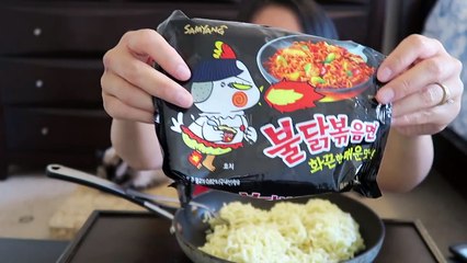 MUKBANG MAKAN SAMYANG CHALLENGE SUPER SPICY KOREAN RAMEN NOODLE CHALLENGE MUKBANG