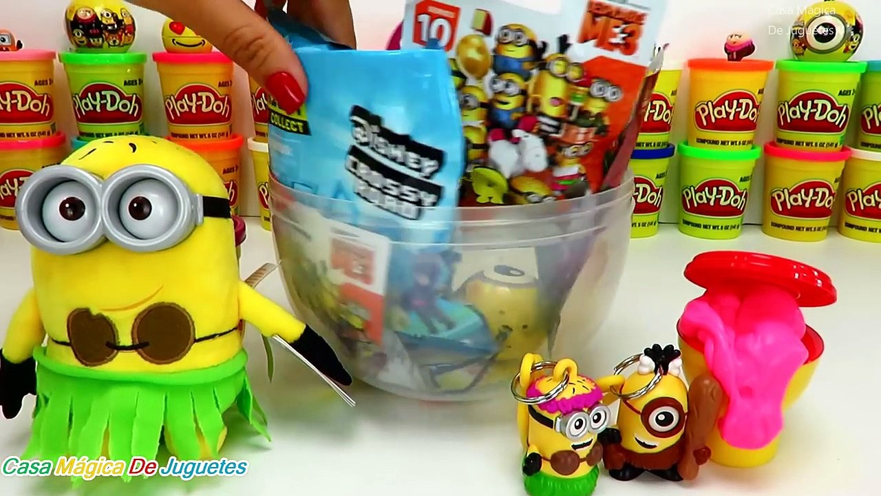 Huevo Sorpresa Gigante de Minion Al Natural de Mi Villano Favorito 3 Despicable Me 3 de Plastilina