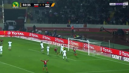 هدف وليد الكرتي في مرمى نيجيريا