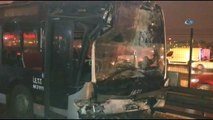 Haramidere'de metrobüs kazası: 1’i ağır, 22 yaralı
