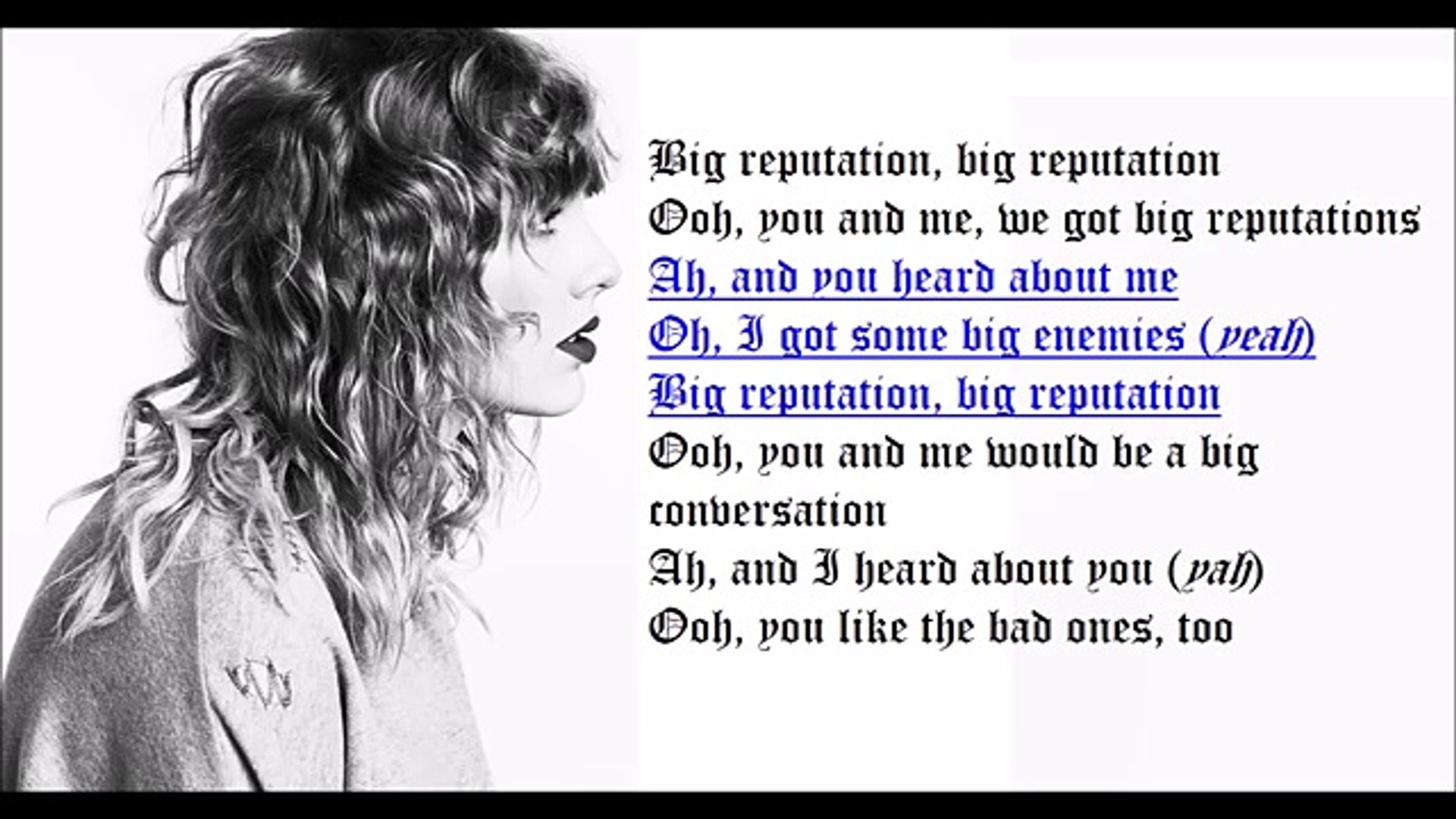 Taylor Swift's 'End Game' Lyrics, Feat. Ed Sheeran & Future
