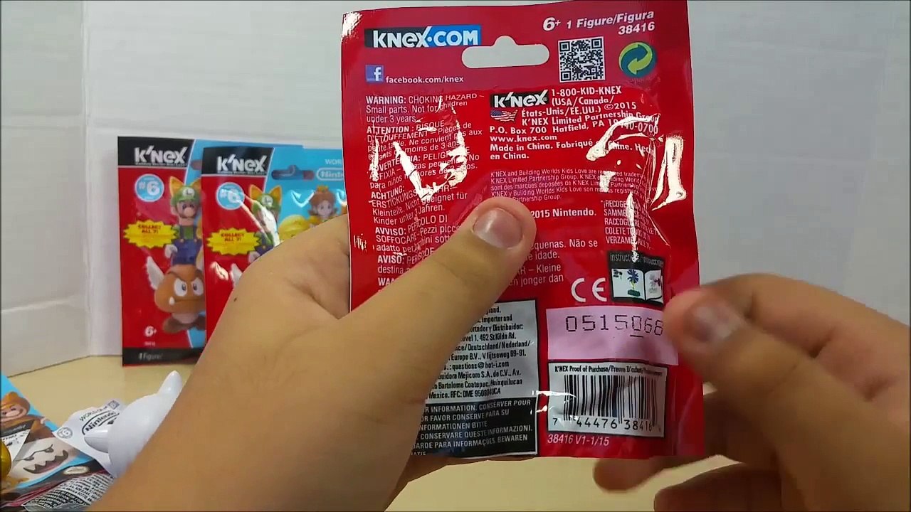 KNEX World of Nintendo Super Mario Figure blind bags SERIES 6 Plus Codes.