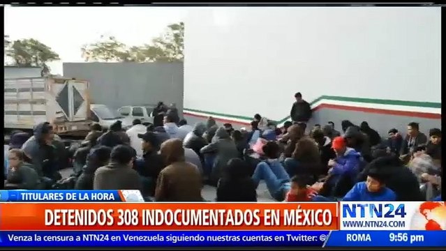 Instituto Nacional de Migración detuvo en 24 horas a 308 indocumentados en México