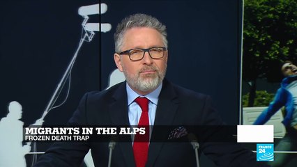 Video: Crossing the Alps with migrants on a perilous journey